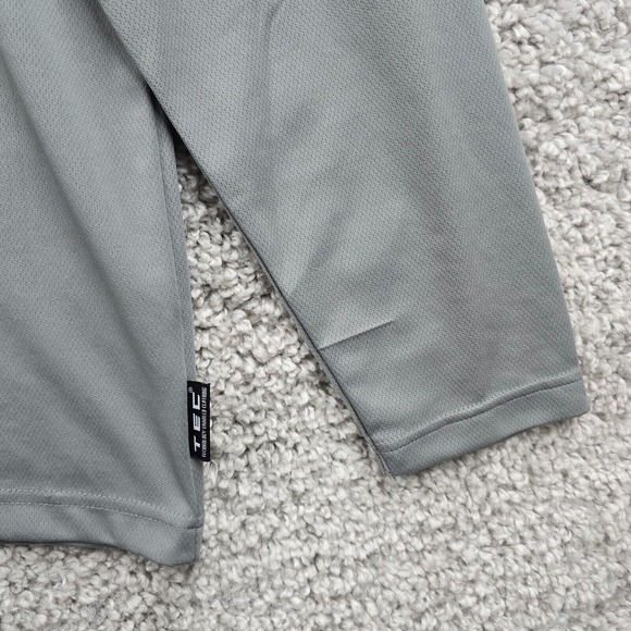 Scottevest Mens Tech Long Sleeve Pullover Shirt Size L Gray Travel Utility - Picture 2 of 14